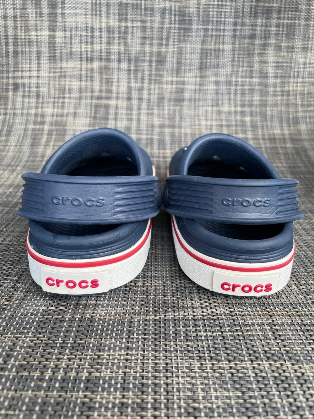 CROCS Kids Off Court Clogs in Navy-White-Red Slip-on Sandals Shoes Infant 6